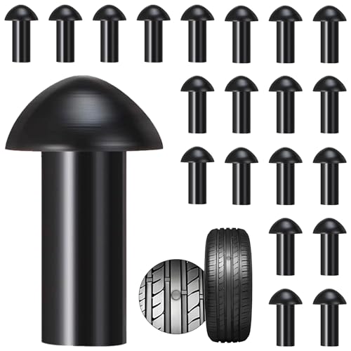 Richcat Tubeless Tire Puncture Repair Kit with Mushroom Plug, Repairs punctures and Flat Tires for Motorcycles, Cars, Trucks, ATVs,Gun Puncture Repair Kit - size: 50Plugs Kit