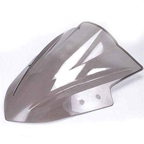 Double Bubble Windshield Windscreen for Kawasaki Ninja 300 EX300R 300R 2013-2017 (Smoke) - color: Smoke