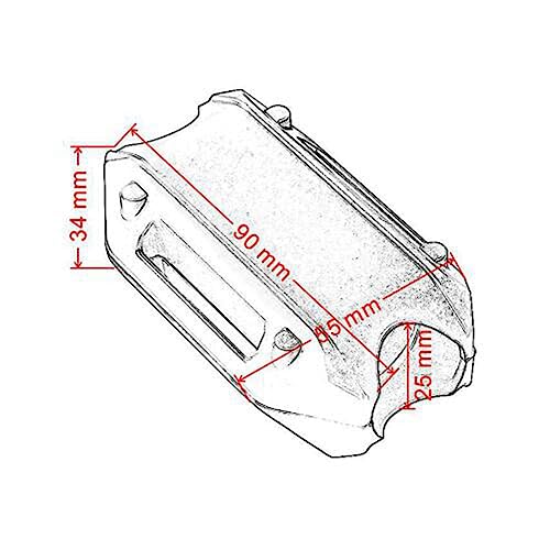 4pcs Motorcycle Crash Bar Sliders, Motorcycle Engine Guard Bumper Protection Decorative Block 25mm Frame Slider Universal for Motorcycles Crash Bar