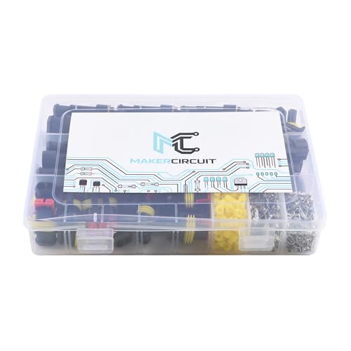 352Pcs Waterproof Automotive Wire Terminal Connectors 1-6 Pin Male/Female Plug Kit for Car Boat Motorcycle - color: 352pcs