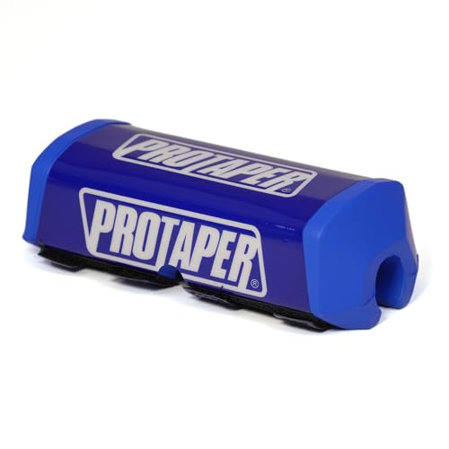 Motorcycle Handlebar Pad Triange Universal Powerspor Chest Sponge Pad for ATVs Dirt Pit Bike Compatible with Motorcross UTV (Blue White)