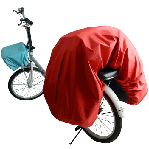 Bicycle Rear Rack Rain Cover Bike Trunk Rain Cover 100L Green - color: 80L - 100L Green, size: 80L - 100L