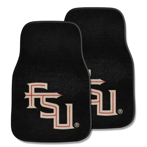 FANMATS NCAA Unisex-Adult Front Carpet Car Mat Set - 2 Pieces - color: Team Color