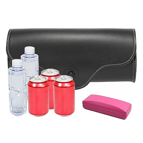 Motoforti Universal Motorcycle Handlebar Tool Bag Cycling Storage Bag Waterproof Faux Leather Black