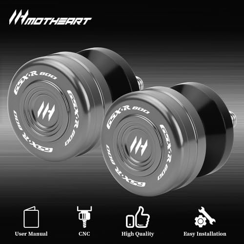 M8 Motorcycle Swingarm Sliders For GSX-R600 1992-2026 GSX-R 600Z 2022-2026 Swingarm Spools CNC Aluminum Heavy-Duty gsx-r 600 600z Accessories (Gray) - color: Gray