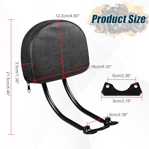 Motorcycle Passenger Backrest Sissy Bar With Back Rest Cushion Pad Compatible With For Harley Sportster S 1250 RH1250S 2021 2022 2023 2024 2025 Sissy Bar Backrest