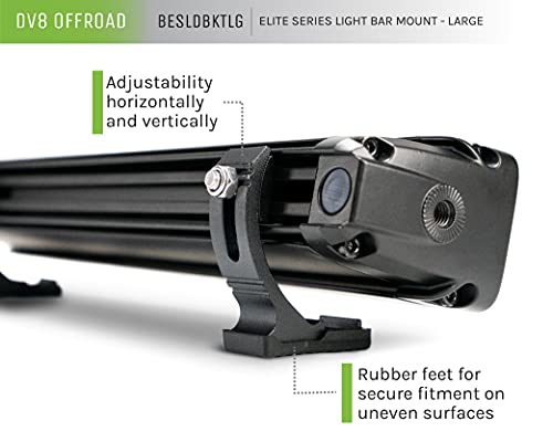 DV8 Offroad | BESLDBKTLG | DV8 Elite Series Light Bar Mount | Large Size for Full Sized LED Light Bars | Sold as Pairs