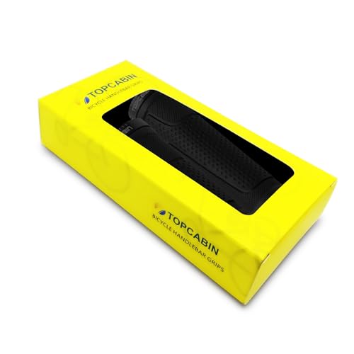 TOPCABIN Bike Handlebar Grips,Short Mini Bicycle Handlebar Grips Two-Color Rubber Bike Grips Fit Many Standard Bikes 2PCS 90MM Length - color: Aluminum Double Lock - Black - 130mm & 90mm