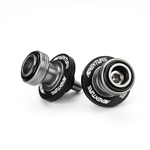 Compatible with KTM 390 790 890 1050 1090 ADVENTURE 2022-2024 2025 2026 CNC Motorcycle M10 Swingarm Spools Sliders Stand Screw (Black) - color: Black