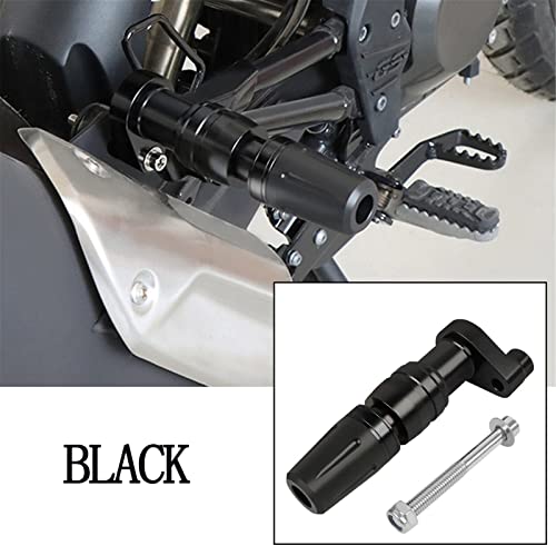 Rear Frame Slider CNC Aluminum Crash Pad Replacement for NINJA400 Z400 2018-2022 / NT1100 2022-2023 / Rebel 300 500 CMX 300 500 Motorcycle Frame Fairing Protection(Black) - color: Black
