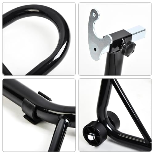 Heavy Duty Motorcycle Rear Wheel Lift Universal Sport Bike Swingarm Spool Paddock Stand Combo