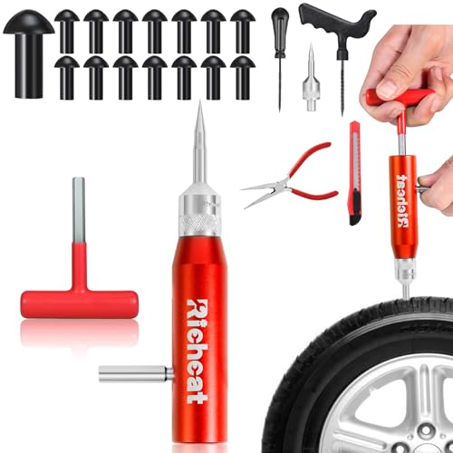 Richcat Replacement Mushroom Plugs for tubeless Tire Puncture Repair kit,for Motorcycles, Cars, Trucks, ATVs and Tractors(30 Plugs) - size: 30PCS