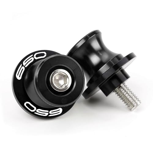 Motorcycle Swing Arm Spools M8 Paddock Slider Stand Bobbins For Z650 RS EX650 Ninja 650KRT 650R Vulcan S 650 VN650 Versys650cc KLE650 2026 2025 2024 Swingarm Spool Accessories (Black) - color: Black
