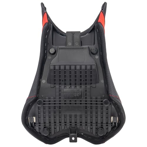 Motorcycle Rider Seat Saddle Fit for Triumph Street Triple 765 R/RS 2023 2024 2025 2026, Leather Front Driver Solo Cushion Pad, Red - color: Red - Front