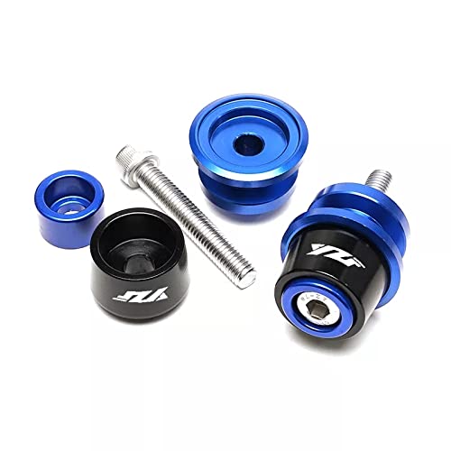 Compatible with R7 YZF R7 2026 R9 YZF R9 YZF R1 R1M R3 R6 S R25 R15 R125 Motorcycle CNC M6 Swingarm Spool Sliders Stand Screws Slider (Blue) - color: Blue