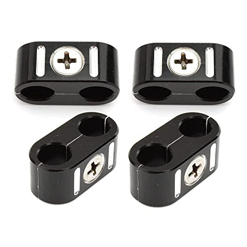 H RUO Motorcycle Brake Throttle Cable Clamp Wire Line Holder Organizer Compatible with Harley Sportster Dyna Softail