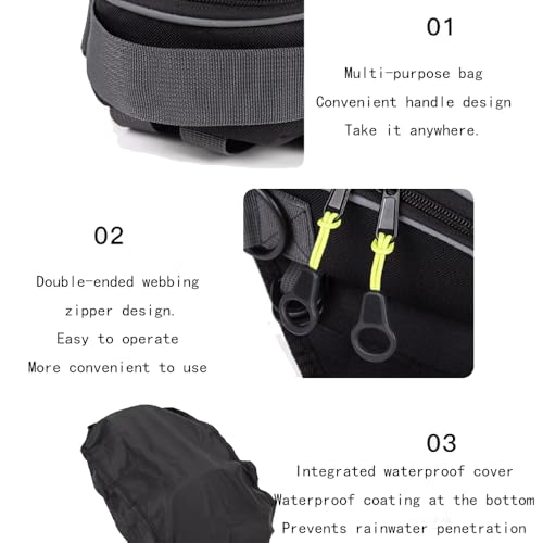 Motorcycle Tank Bag for CFMOTO ST 450 2024 Waterproof Universal Saddle Bag Travel Backpack with Removable Straps