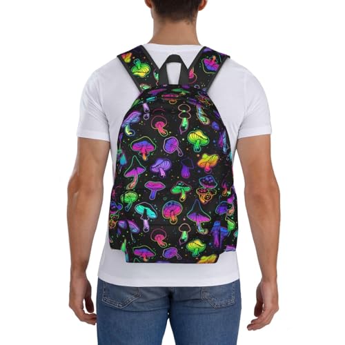 Gothic Mushroom Backpack Bookbag Laptop Backpacks Multipurpose Daypack for Boys Girls School Men Women Travel Hiking - color: Mushroom