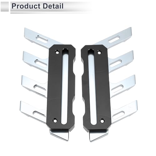 1 Set Motorcycle Fall Side Guard Front Fork Protector Front Fender Protection Mud Guards Side Guard Aluminum Alloy Titanium Tone