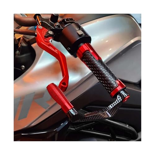 Motorcycle CNC Handlebar Handguard Brake Clutch Levers Hand Guard Protector For Ducati Monster 821 695 696 797 1200 1200S 1100(Silver) - color: Silver