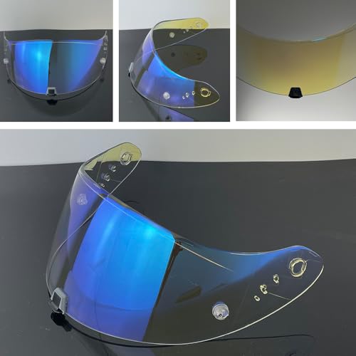 R1 Air Helmet Visor Replacement,Tinted Motorcycle Helmet Face shield Windshield lens for R1,R1 Air,R1 EVO,T520,ST1400,391 (Revo Clear Blue) - color: Revo Clear Blue