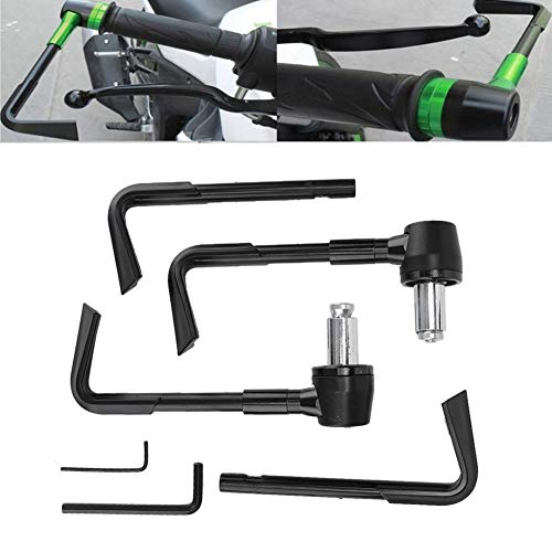 EVGATSAUTO Motorcycle Lever Guards, CNC Front Brake Lever Guard Motorbike Handgrip Guard Motorbike Protector Handlebar(Black)
