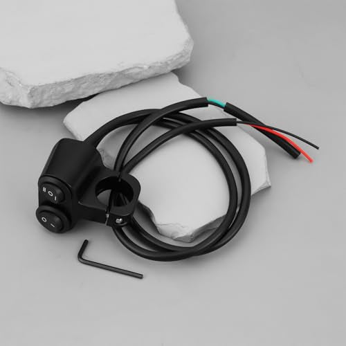 Motorcycle Handlebar Dual Button Switch 12V for 7/8 inch (22mm) Handlebar Compatible with Motorcycle ATV EBike