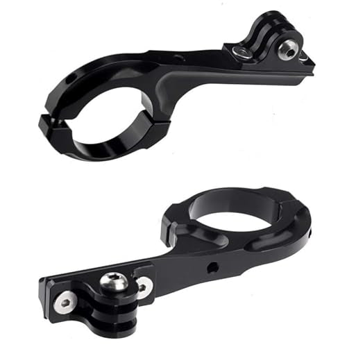 Aluminum Bike Bicycle Motorcycle Handlebar Mount Adapter Compatible with Gopro Hero 11/10/9/8/7/6/5/4/AKASO Brave 4/5/6 Plus/7 le/v50/EK7000/Exprotrek/Dragon Touch/WOLFANG Action Camera