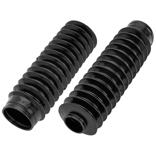 Tusk Motorcycle Rubber Fork Boot Covers (215mm Length x 28mm Top x 50mm Bottom) - size: 215mm Length x 28mm Top x 50mm Bottom