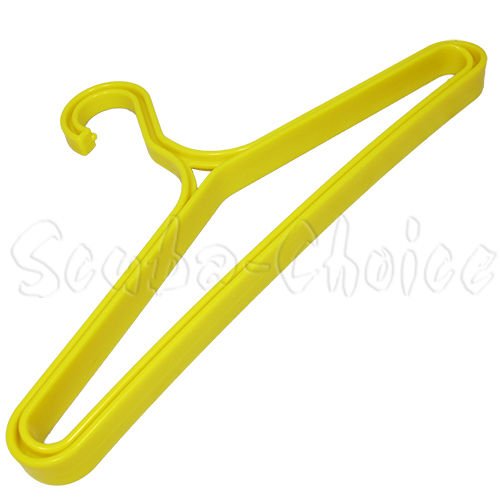 Scuba Choice Wetsuit & Drysuit Hanger – Heavy-Duty Hanger for BCD, Wetsuits & Scuba Gear Storage, Drying & Organization - color: Yellow (Wide-shoulder)