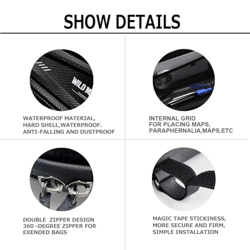 For V-Strom 800DE 800 DE VSTROM DL800 2023 2024 2025 Motorcycle Tool Bag Triangle Side Bag EVA Hard Shell Motorcycle Storage Bags Water-resistant Tail Bag 2Pcs
