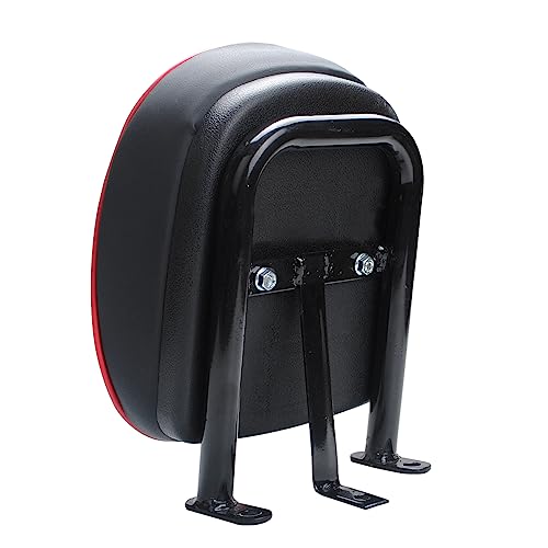 Backrest+bracket Suitable for modification of ATV motorcycles Passenger Backrest Red Stitching Pad For adding and modifying