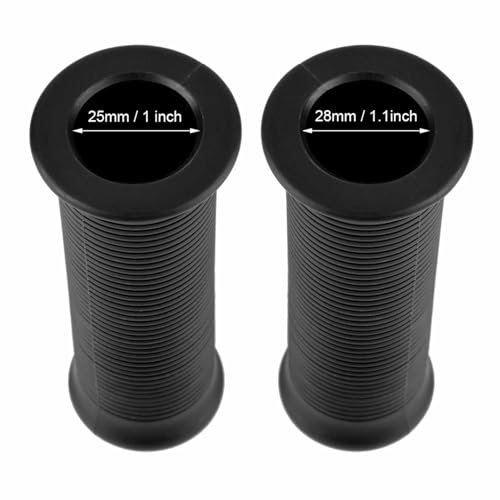 Motorcycle Grips, Pair of Grip, TPU Rubber Handle Grip Fit for 25mm Handlebar