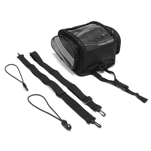 MZS Motorcycle Tank Bag, 19L-24L Expandable Strong Magnetic Gas Tank Bag, Dual Use Waterproof Motorbike Helmet Bag Luggage Storage Backpack fit Street Enduro Sport Adventure Cruiser Touring Bike - size: 24L