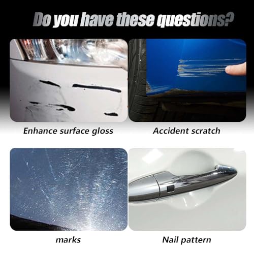 2026 New Upgrade Car Scratch Removal Wax, Scratch Remover for Vehicles with Wipe and Sponge, Car Polishing Wax Scratchs Remover, Cars Paint Scratchs Repair Kit for Deep Scratches (2 Set) - color: 2 Set