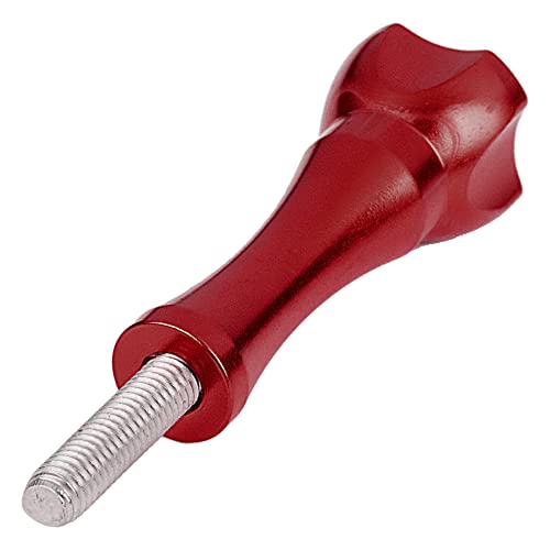 Fotodiox GoTough 45mm Red Metal Thumbscrew Compatible with GoPro HERO3, HERO3+, HERO4, HERO5, HERO6, HERO7 2-Prong Mounting System Pro - color: Red, size: Long