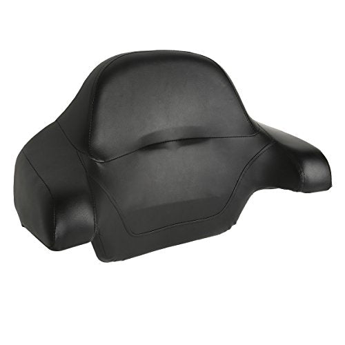Gloss Black Chopped Tour Luggage Trunk Backrest & Mounting Bracket Rack Fit for Harley 2014-2025 Touring Road King Street Electra Glide Ultra-Classic - color: Chopped Trunk Set #6