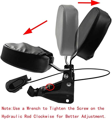 Adjustable Driver Backrest with Chrome Mount Fit for Harley Touring Road King Electra Glide CVO 2009-2024 - color: Chrome mount