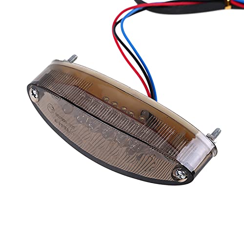 Motorcycle Taillight Universal Brake Stop Light ATV Tail Light - color: Smoke