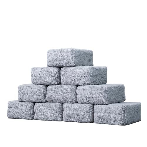 Chemical Guys Foam Applicator Pads for Cars, Dressing and Wax Applicators for Car Detailing Interior and Exterior Use, 4 x 3 x 1.5 Inch, Gray - 10 Pack - size: 10 Pack