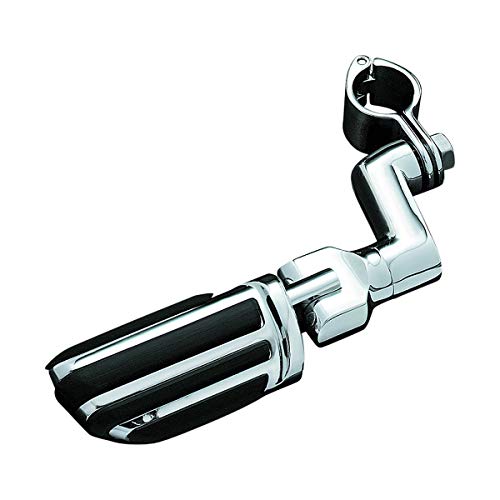 Kuryakyn 4436 Motorcycle Foot Controls: Offset Pilot Highway Pegs with Magnum Quick Clamps for 1-1/4" Engine Guards/Tubing, Chrome, 1 Pair - size: 1-1/4" Clamps, style: Offset Pilot Pegs