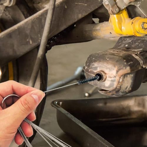 Carburetor Cleaning Kit,Stainless Steel Torch Tip Cleaner Set,Includes 1 Single Head Brush 10 Needles 5 Brushes 1 Case,for Motorcycle ATV Chainsaw & Welder Professional