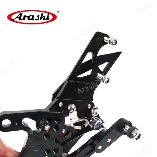 Arashi Version 2.0 Adjustable Rearsets for Honda CBR1000RR 2012-2017 SP include non-ABS, Black - color: Black, size: CBR1000RR 2012-2017 SP include non-ABS
