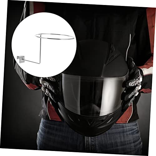 iplusmile 2pcs Hat Rack Closet Hooks for Wall Jacket Hooks Helmet Storage Holder Hats Holder Rack Helmet Hanger Multipurpose Hanger Storage Rack White Wall-Mounted Motorcycle Steel