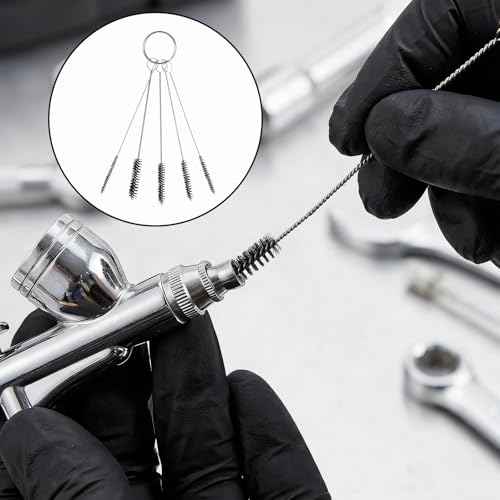 Carburetor Cleaning Kit Includes 7 Nylon Brushes, 23 Needles, 1 Single-Head Brush, 4 Cleaning Hooks, 1 Hexagonal Wrench, 1PC Scraper for Motorcycle ATV Chainsaw Welding Machine Small Engine