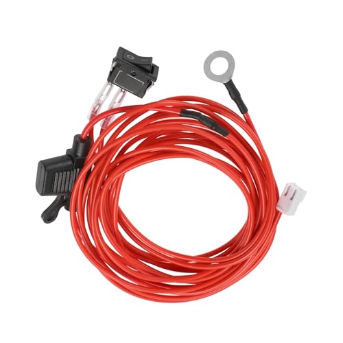 Auxbeam Universal Acc Power Wiring Harness 6.6FT 20AWG 2PIN Acc Electrical Wire with On/Off Switch & 5A Fuse, Acc Power Wire for Auxbeam Switch Panel 6/8/12 Gang Switch Panel Cable - style: 6.6FT ACC Cable