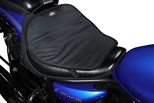 GEARS Heated Seat Pad for Motorcycle, ATV, Scooter & Snowmobile | Universal Fit Heated Seat Pad - Place On Top of Existing Seat | Exterior Warm Seat Cover | 12V Electric Heat Powersport Seat Warmer