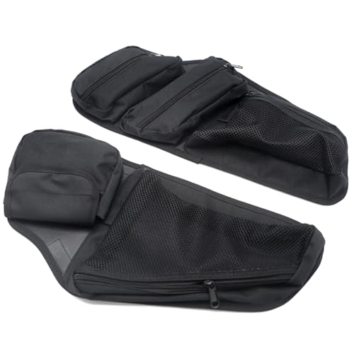 Motorcycle Saddle Bag Lid Organizers Side Case Trunk Storage Gear Bag Pocket Compatible with Honda Gold Wing Tour DCT Airbag 1800 GL1800 F6B GL 1800 2018-Up (A Pair of Bags)