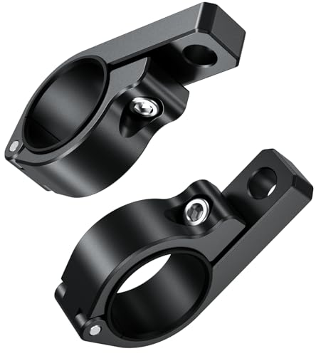 BRCOVAN 2PCS, Metal Light Bar Mounts, Off-Road LED Light Mounting Bracket | Fit for Round Rails 0.75" / 0.875'' / 1" / 1.125'' /1.26" / 1.375'' in Diameter, for Motorcycle ATV UTV Boat Truck