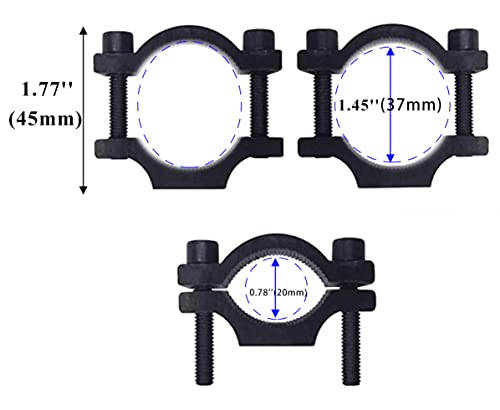 Universal Hanger Hook for Electric Scooter - Hanging Adjustable Pothook for Poles (20mm - 37mm in Diameters) Different Screws Meet Different Need Like Scooter,Bike,MTB,Motorcycle